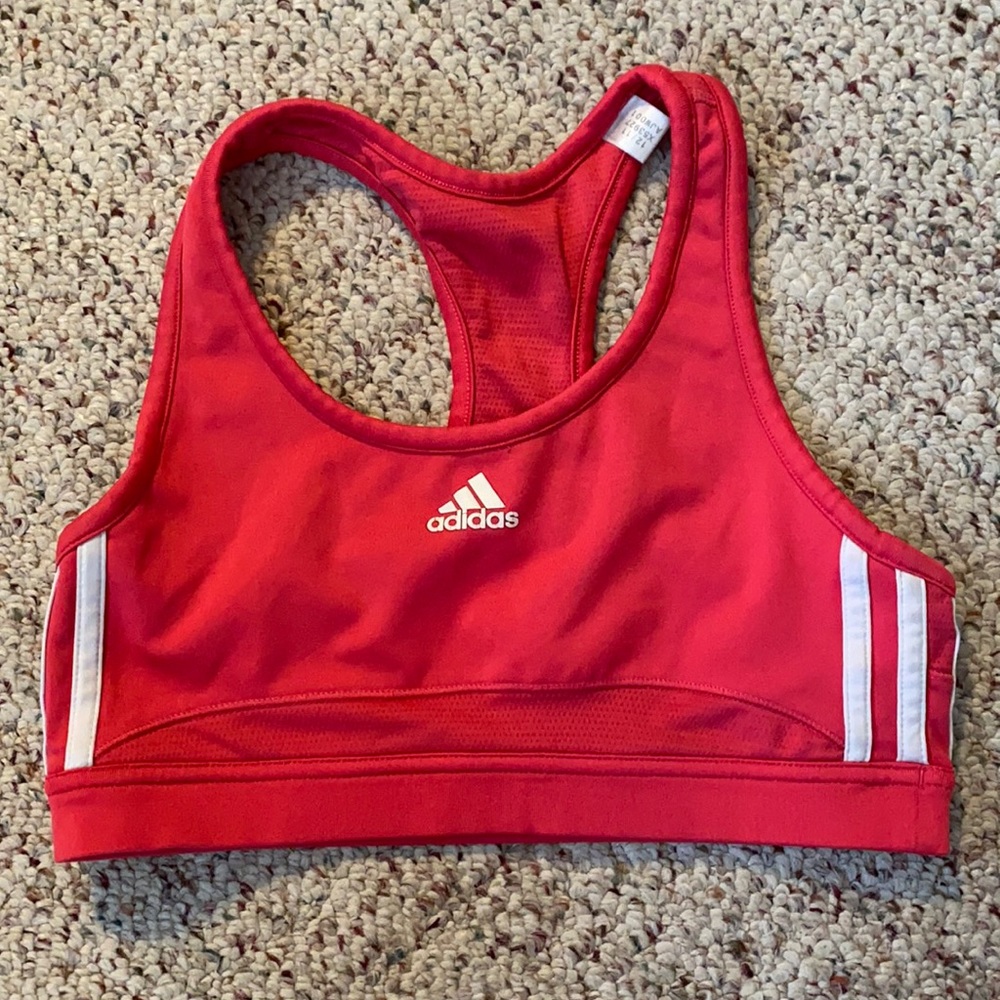 Pink Adidas sorts bra